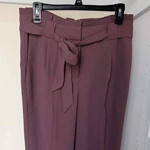 Express Paper bag pant size 8 Petite Mauve color